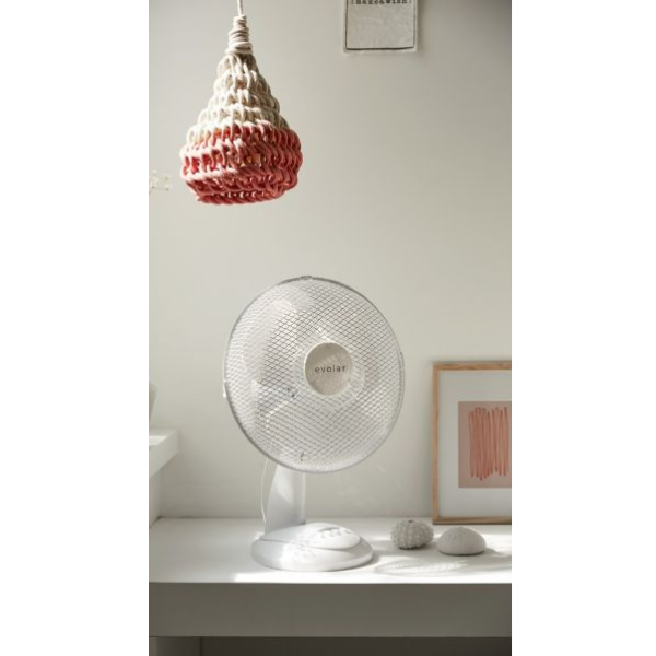 Ventilador de sobremesa potente blanco