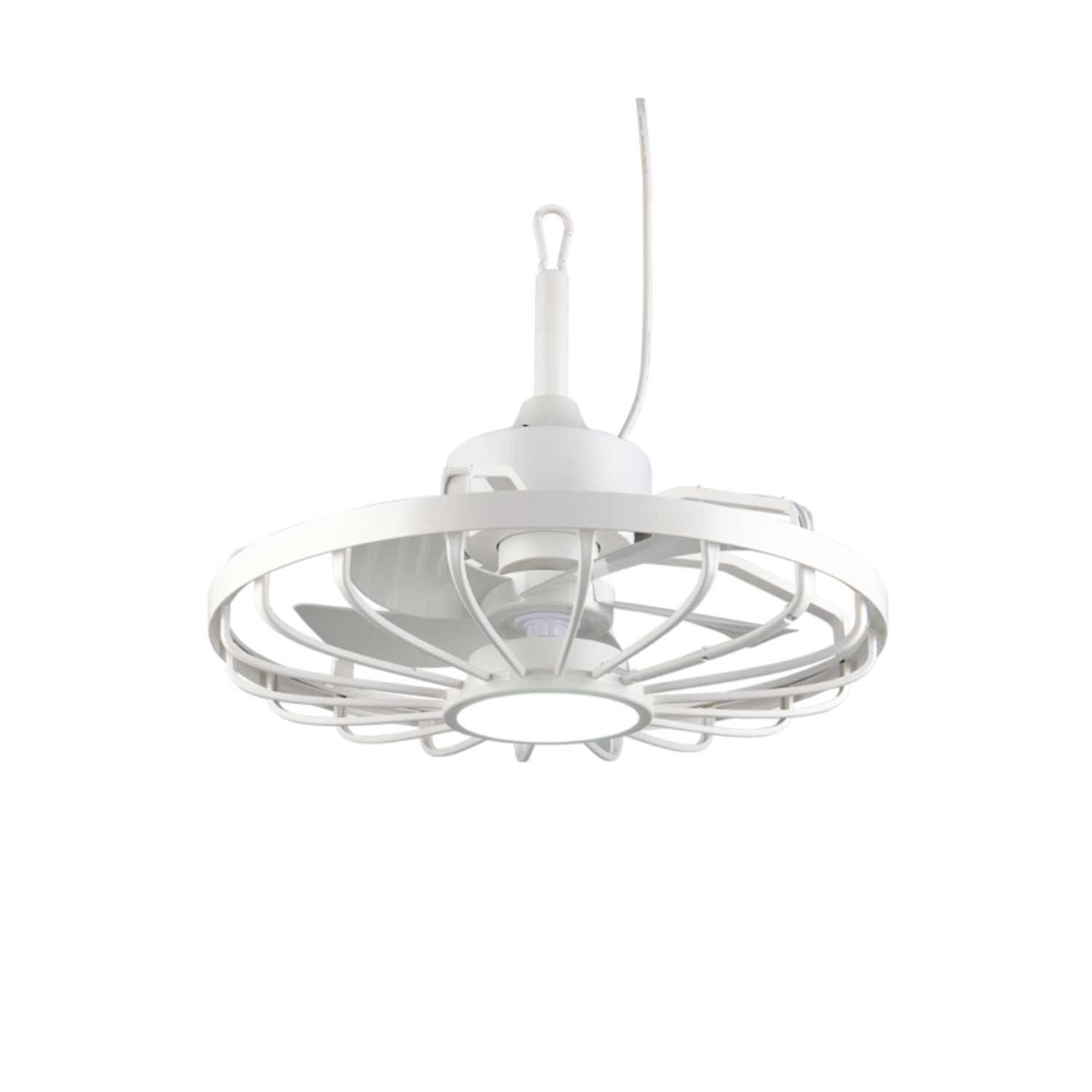 Fantiluxe Saga Ventilador de techo, Ø51 cm, Mando a distancia, Blanco