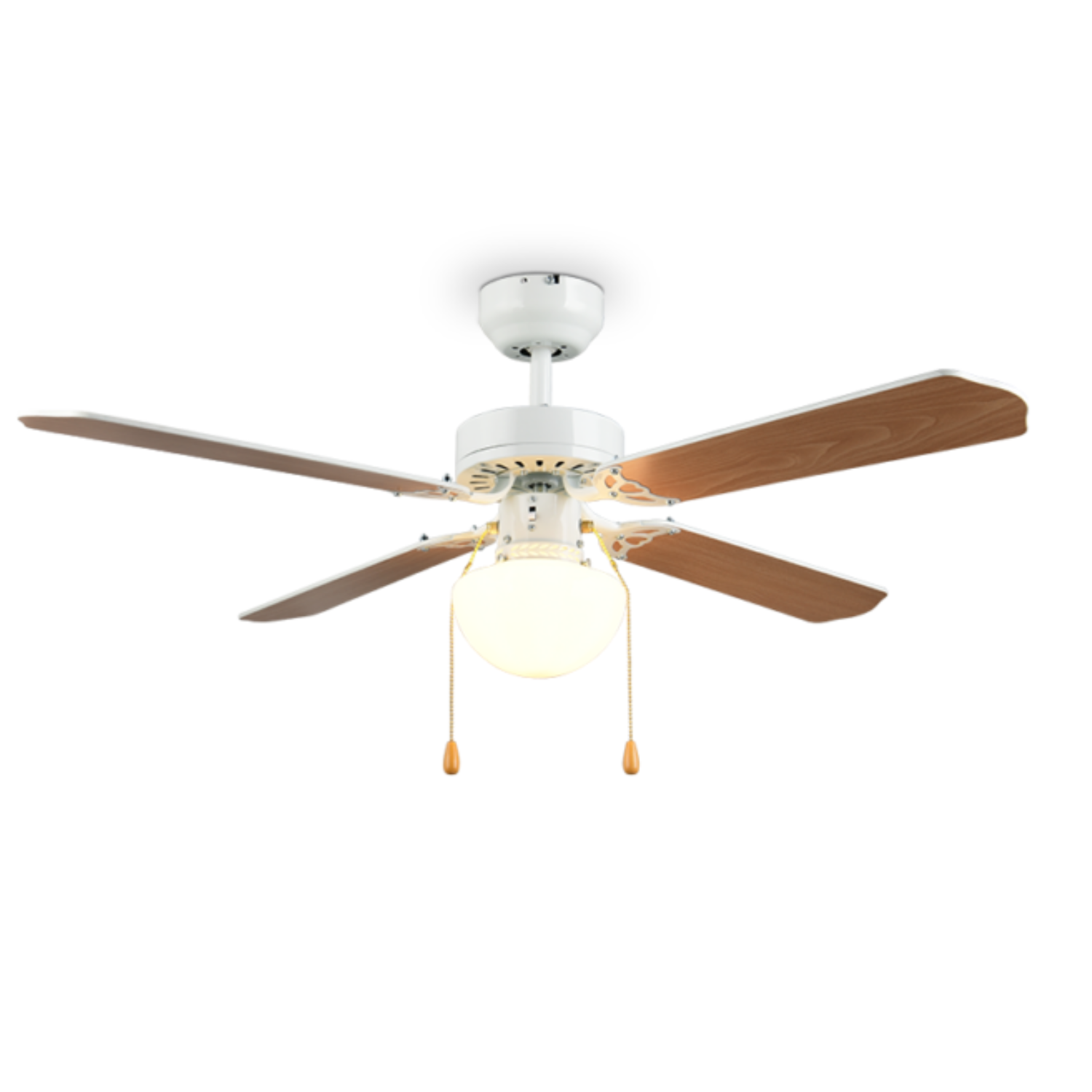 Fantiluxe Jonas Ventilador de techo, Ø106,5 cm, Mando a distancia, Blanco