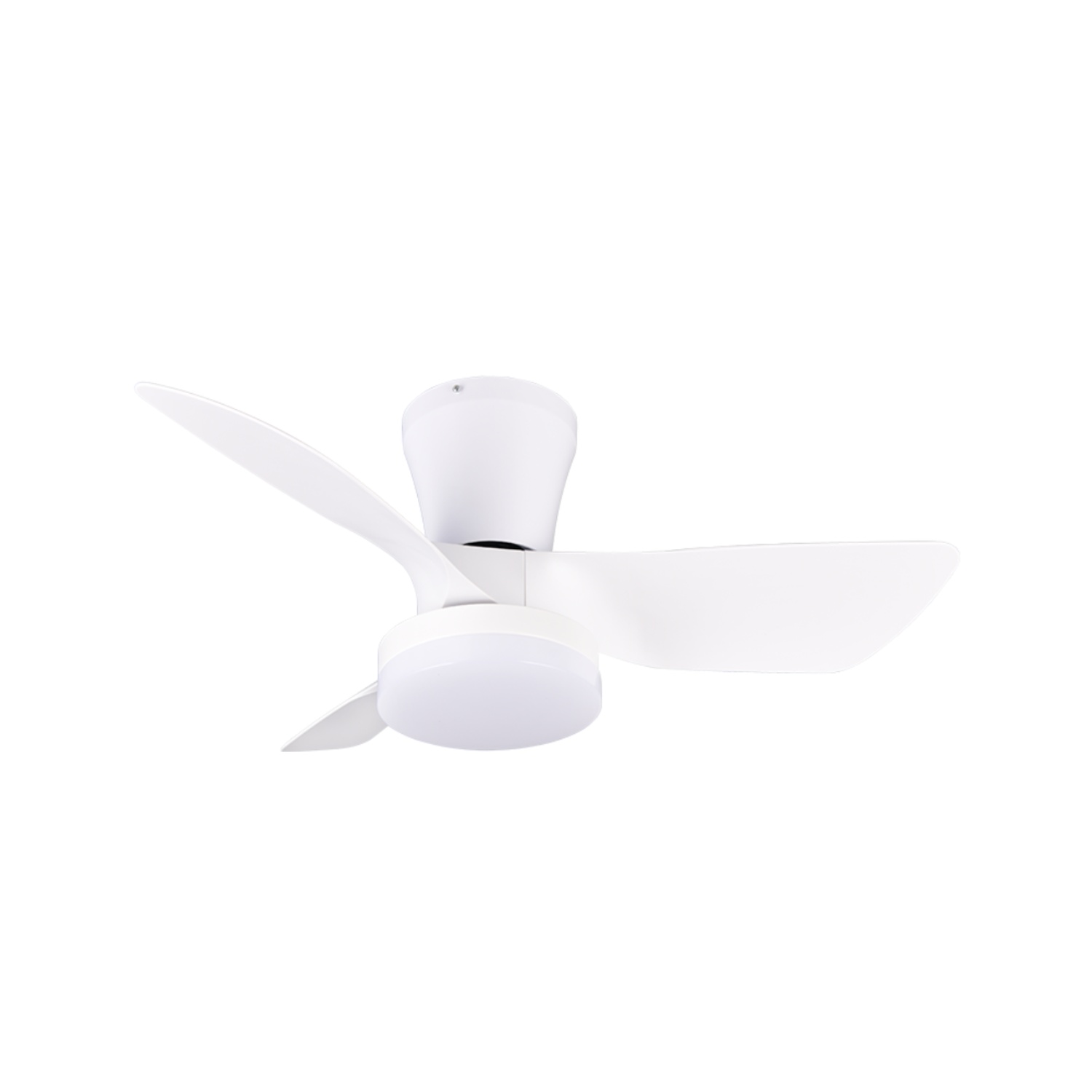 Fantiluxe Annika Ventilador de techo, Ø76 cm, Mando a distancia, Blanco