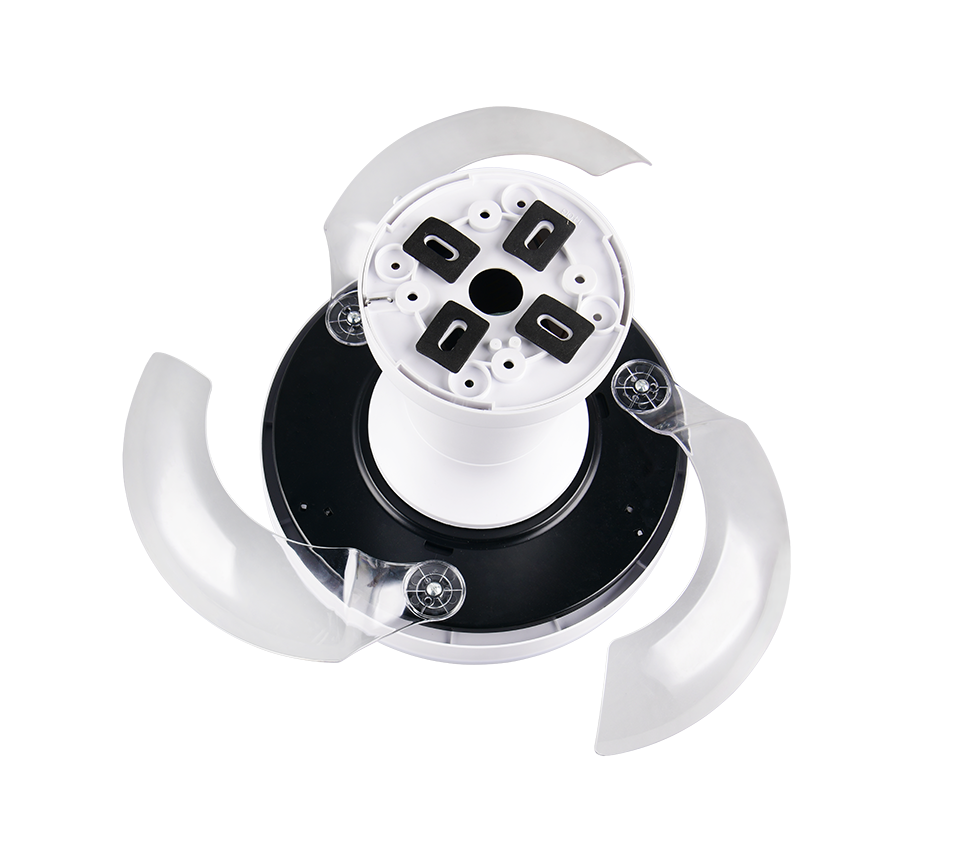 Fantiluxe Viggo Ventilador de techo, Ø71 cm, Mando a distancia, Blanco