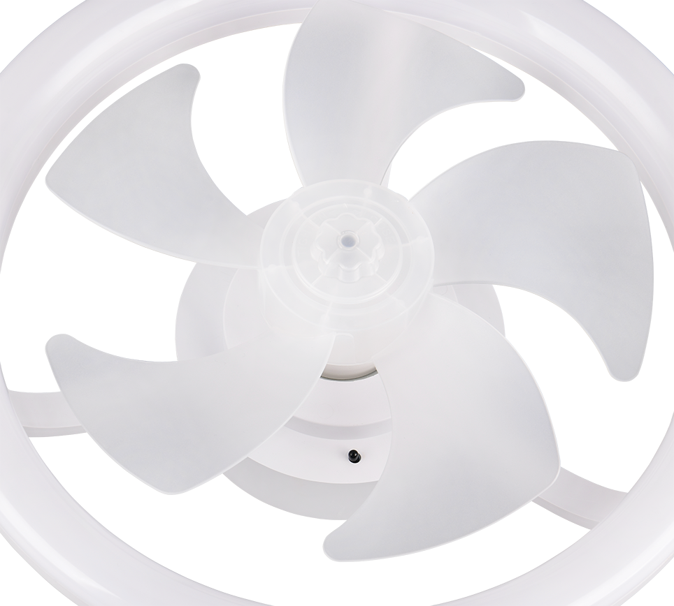 Fantiluxe Selma Ventilador de techo, Ø40 cm, Mando a distancia, Blanco