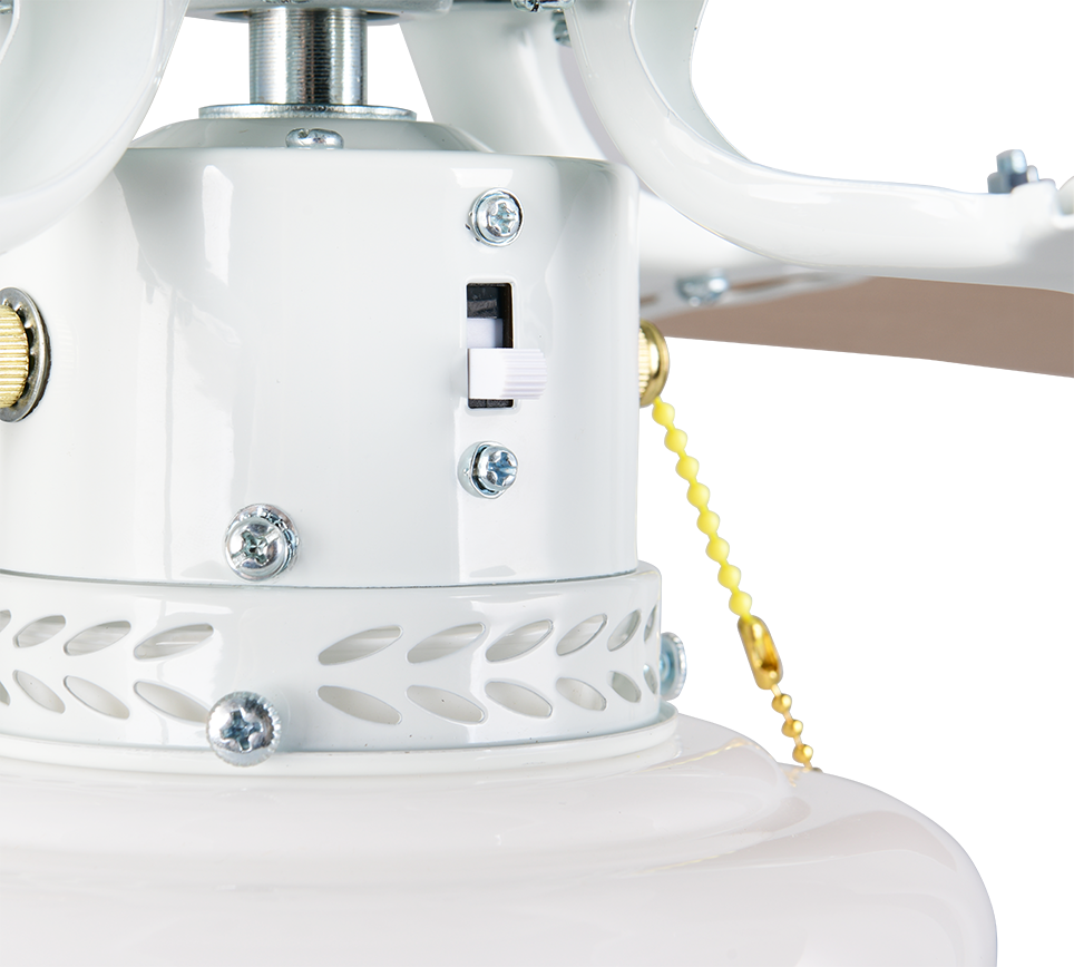 Fantiluxe Jonas Ventilador de techo, Ø106,5 cm, Mando a distancia, Blanco