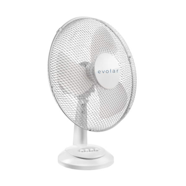 Ventilador de sobremesa potente blanco