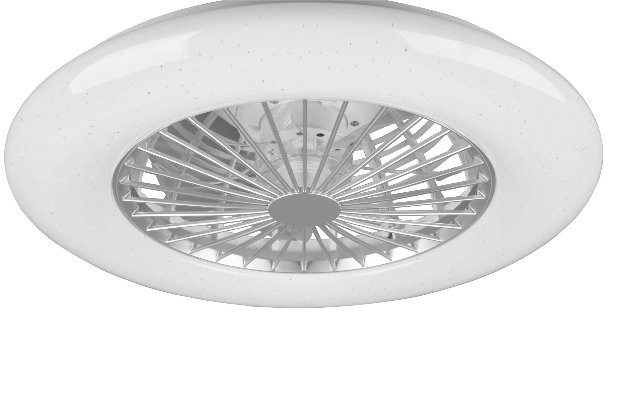 Fantiluxe Strulsand Ventilador de techo, Ø49 cm, Mando a distancia, Cromo