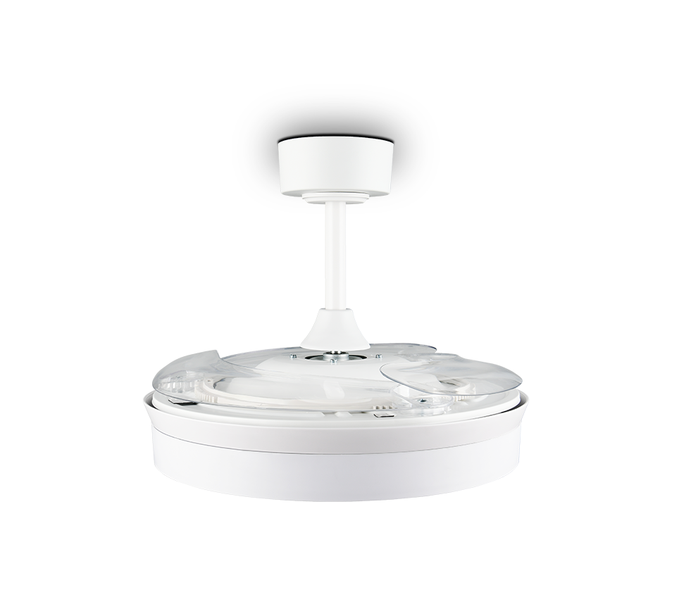 Fantiluxe Ivar Ventilador de techo, Ø106 cm, Mando a distancia, Blanco