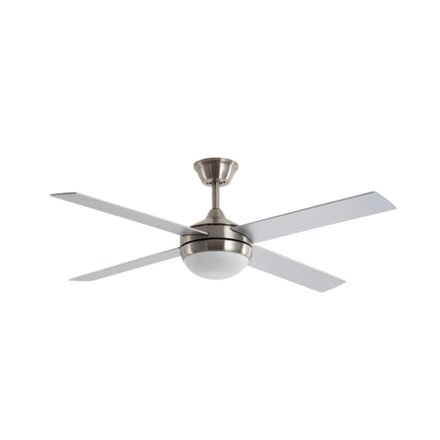 Fantiluxe Gustav Ventilador de techo, Ø132 cm, Mando a distancia, Níquel / Plata