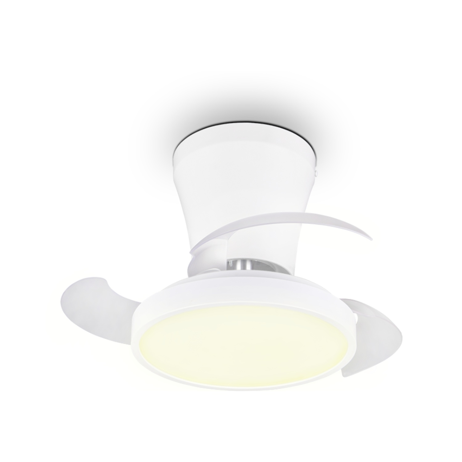 Fantiluxe Kasper Ventilador de techo, Ø41 cm, Mando a distancia, Blanco
