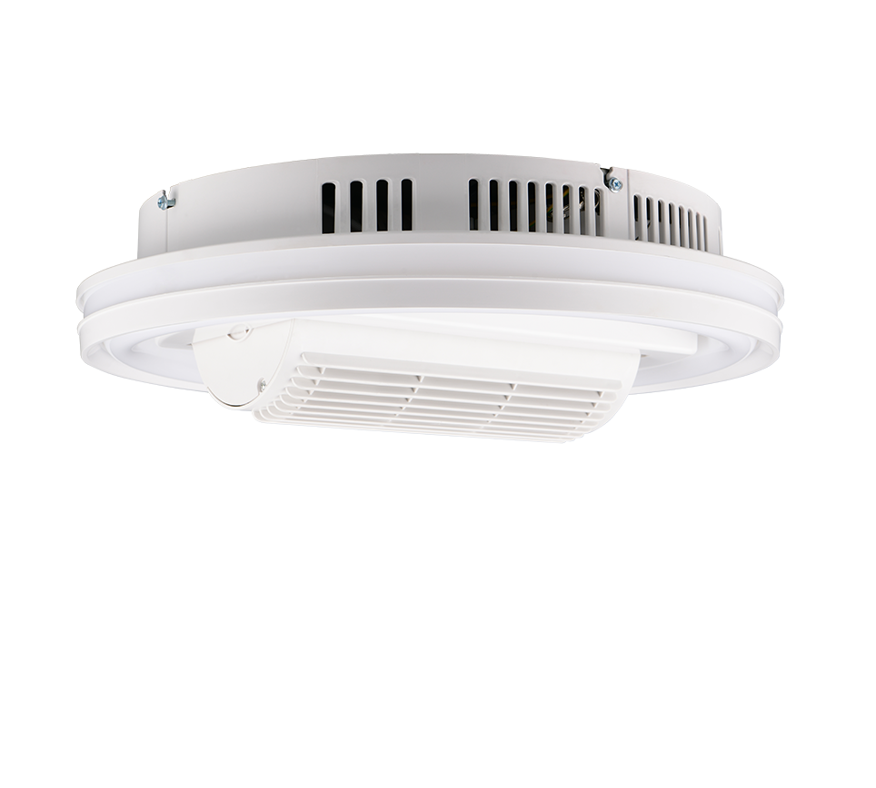 Fantiluxe Oskar Ventilador de techo, Ø48 cm, Mando a distancia, Blanco