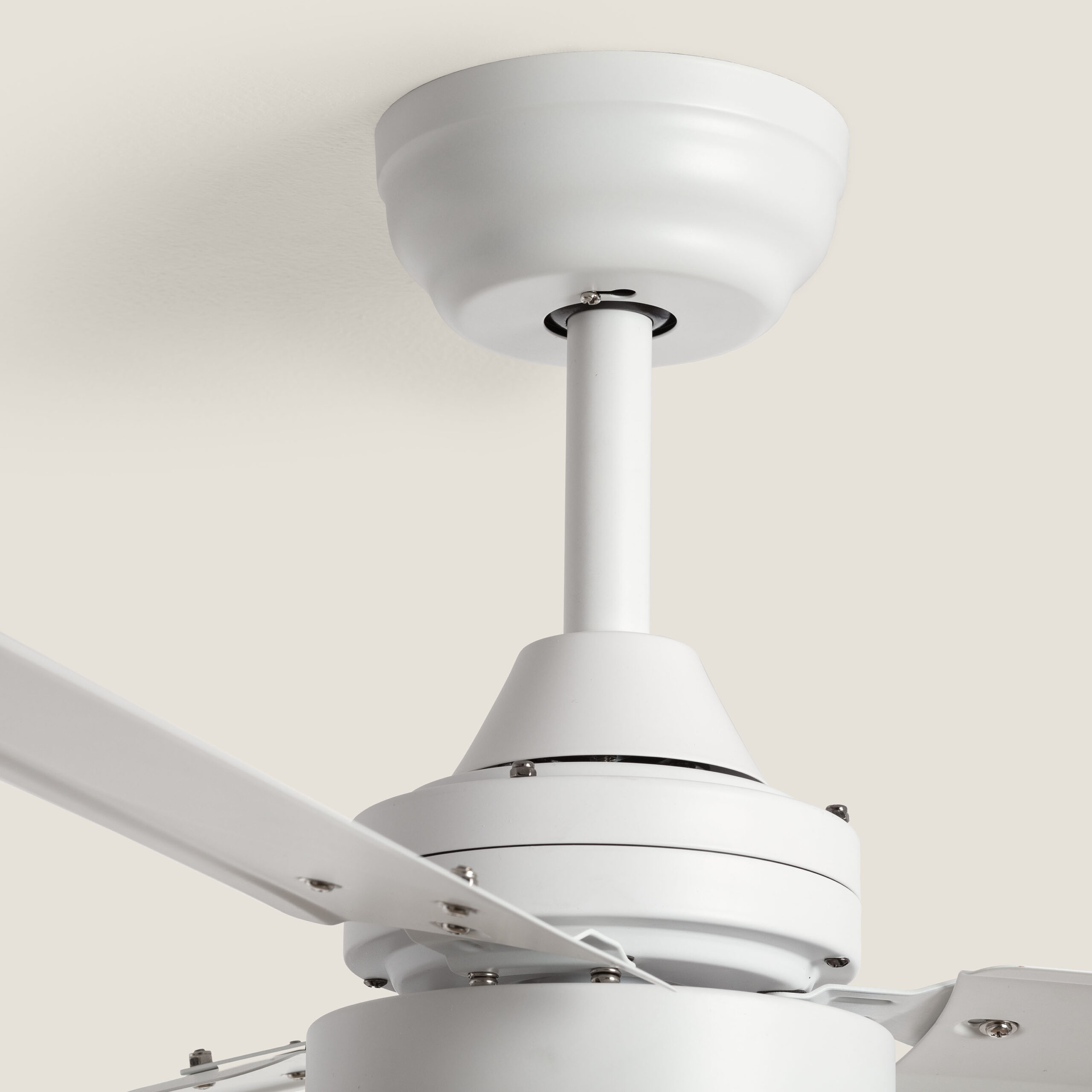Fantiluxe Kallberg Ventilador de techo, Ø105 cm, Mando a distancia, Blanco