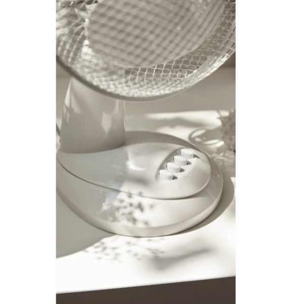 Ventilador de sobremesa potente blanco
