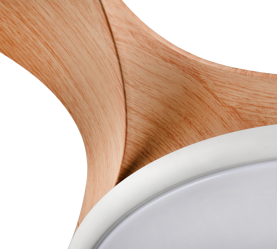 Fantiluxe Brynja Ventilador de techo, Ø108 cm, Mando a distancia, aspecto madera