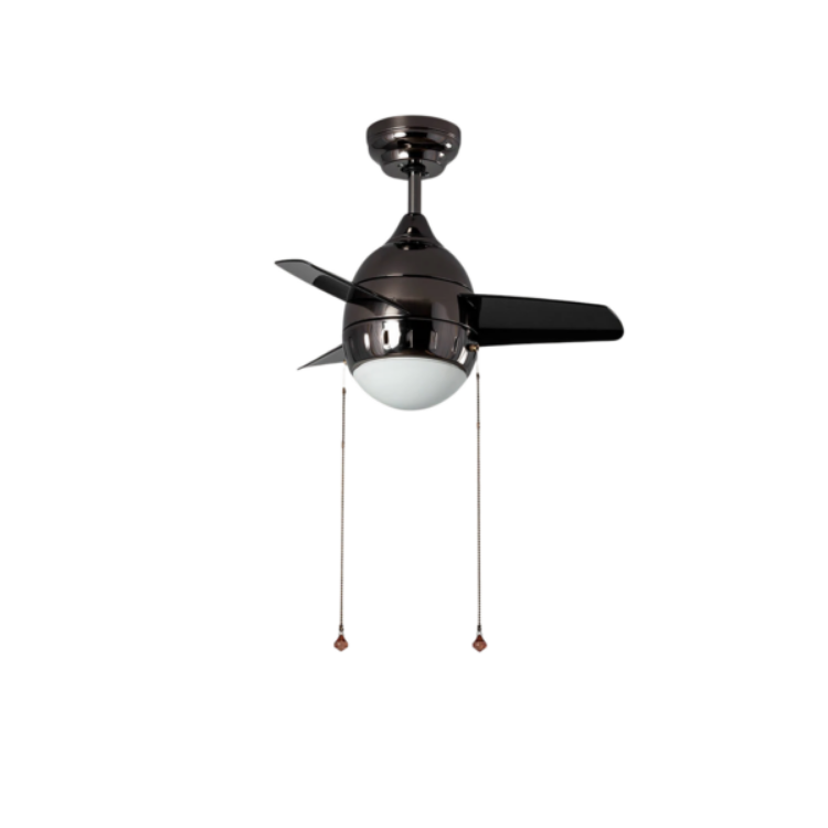 Fantiluxe Isak Ventilador de techo, Ø66 cm, Mando a distancia, Negro