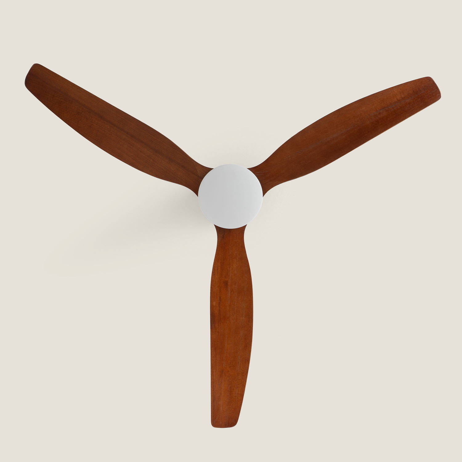 Fantiluxe Tarek Ventilador de techo, Ø132 cm, Mando a distancia + aplicación móvil, Marrón / aspecto madera oscura