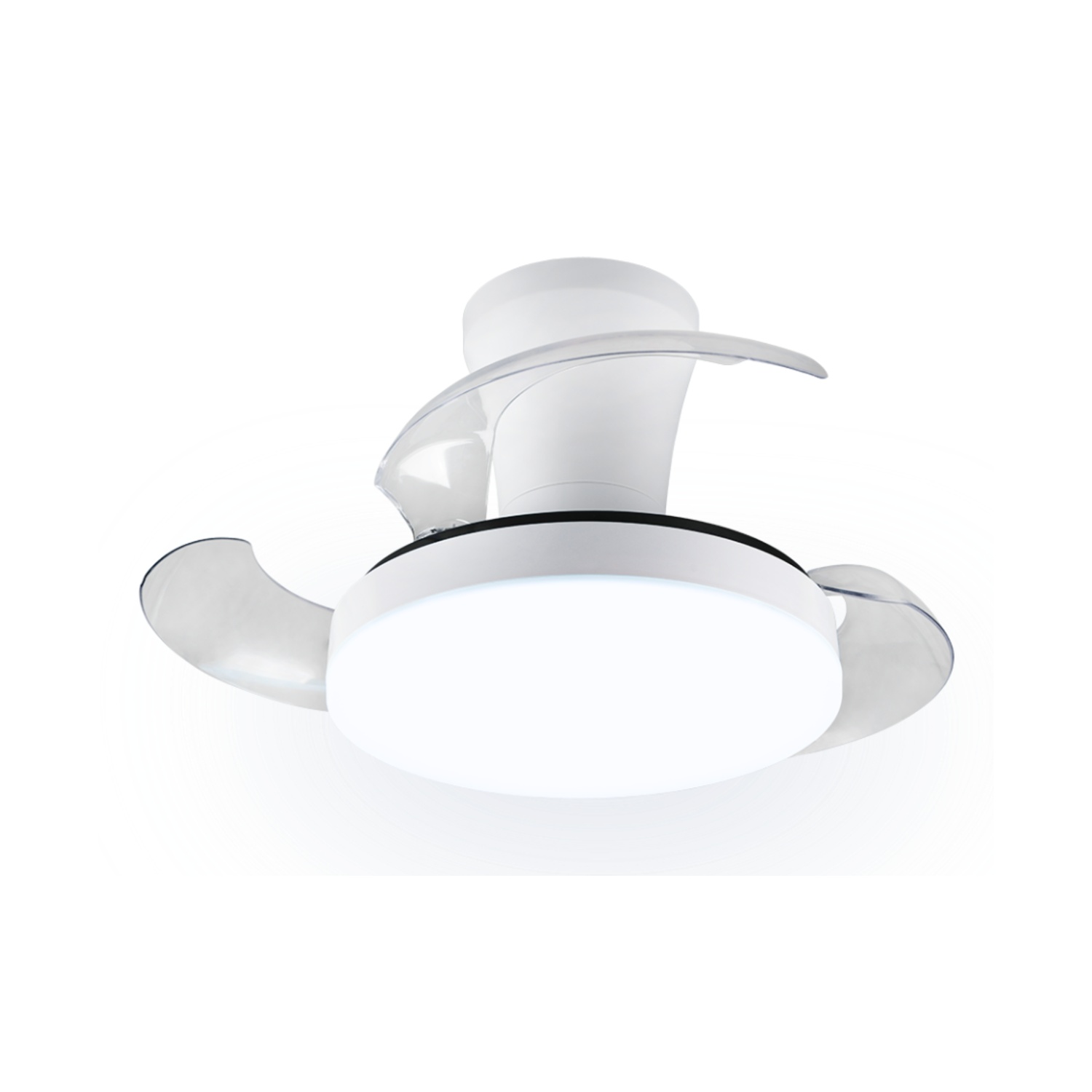 Fantiluxe Viggo Ventilador de techo, Ø71 cm, Mando a distancia, Blanco