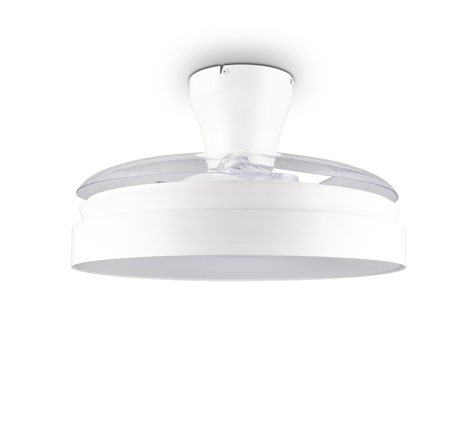Fantiluxe Karin Ventilador de techo, Ø106 cm, Mando a distancia, Blanco