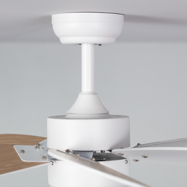 Fantiluxe Orejo Ventilador de techo, ØØ81cm cm, Mando a distancia, Blanco