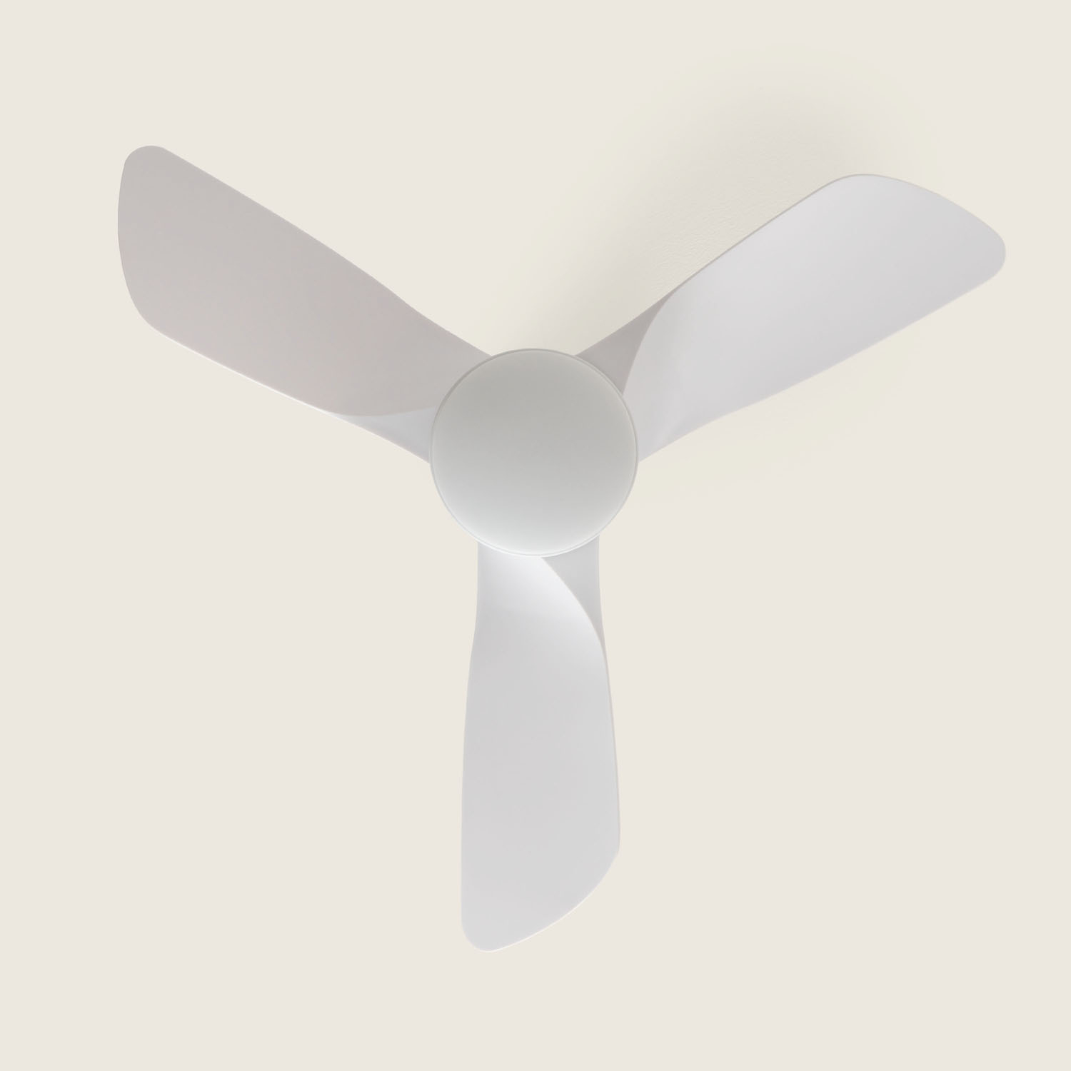 Fantiluxe Sebastian Ventilador de techo, Ø76 cm, Mando a distancia, Blanco
