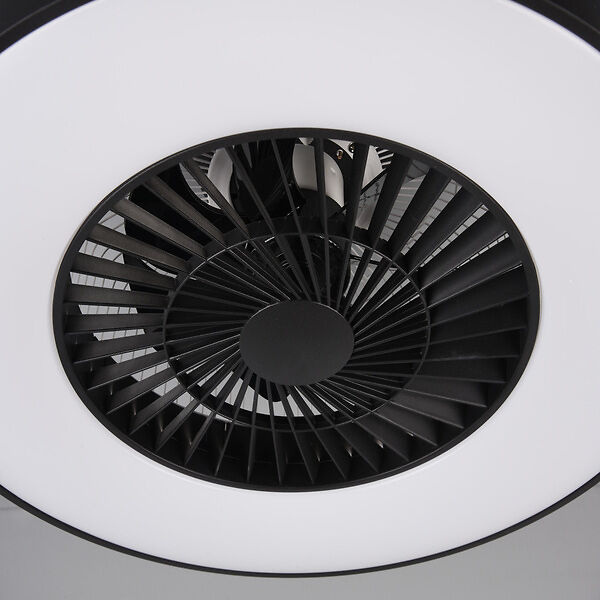 Cool Breeze Marita Ventilador de techo con luz, Ø58 cm, Mando a distancia, Negro