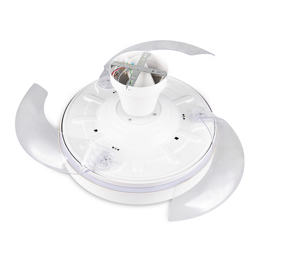 Fantiluxe Karin Ventilador de techo, Ø106 cm, Mando a distancia, Blanco