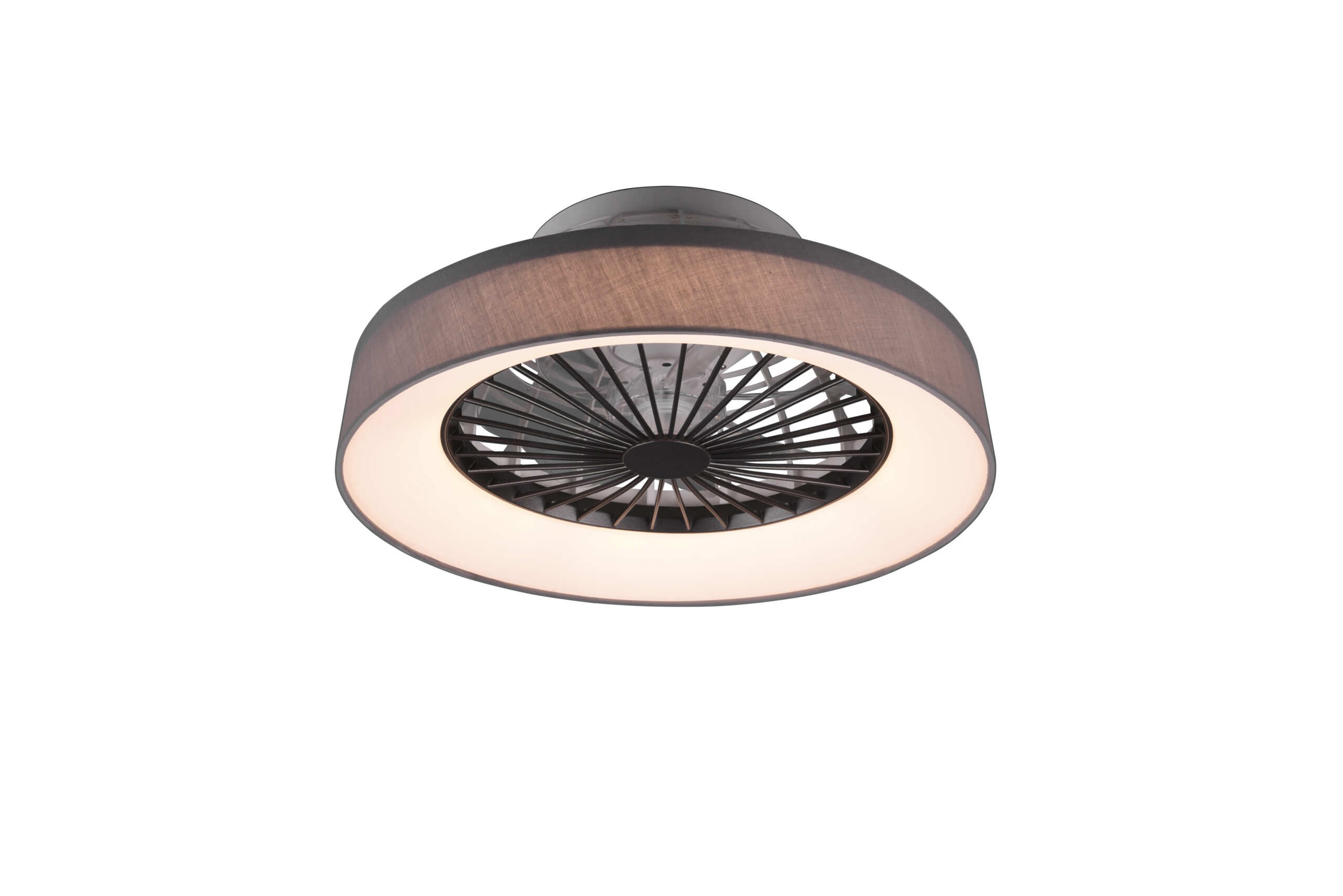 Fantiluxe Fersend Ventilador de techo, Ø48,5 cm, Mando a distancia, Gris