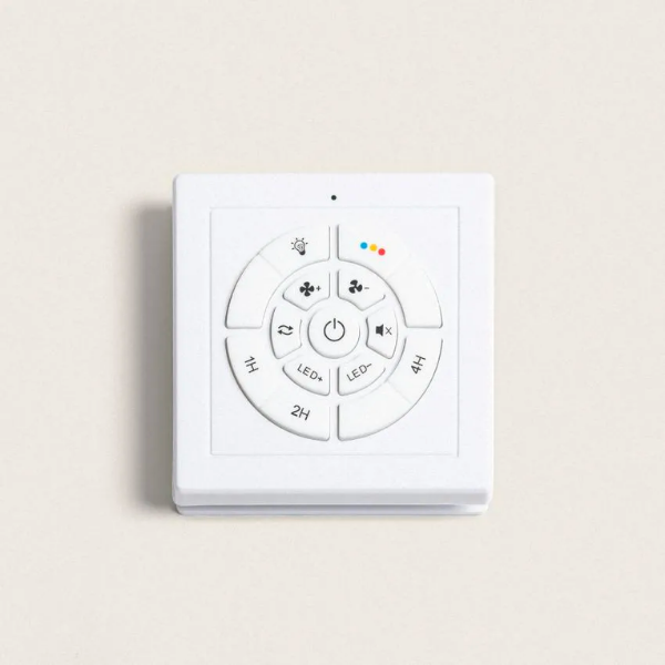 Cool Breeze Matilda Ventilador de techo con luz, ØØ106cm cm, Mando a distancia + control de pared, Blanco