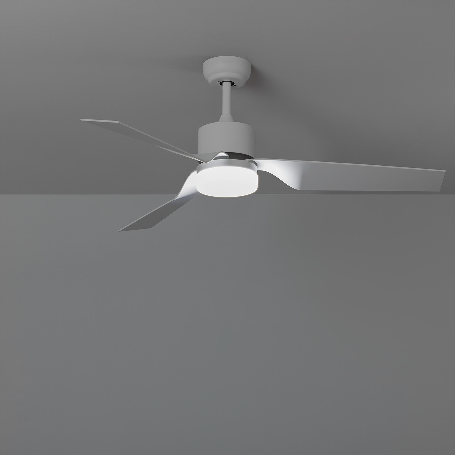 Ventiluxe Hannelore Ventilador de techo con luz, ØØ132cm cm, Mando a distancia, Blanco