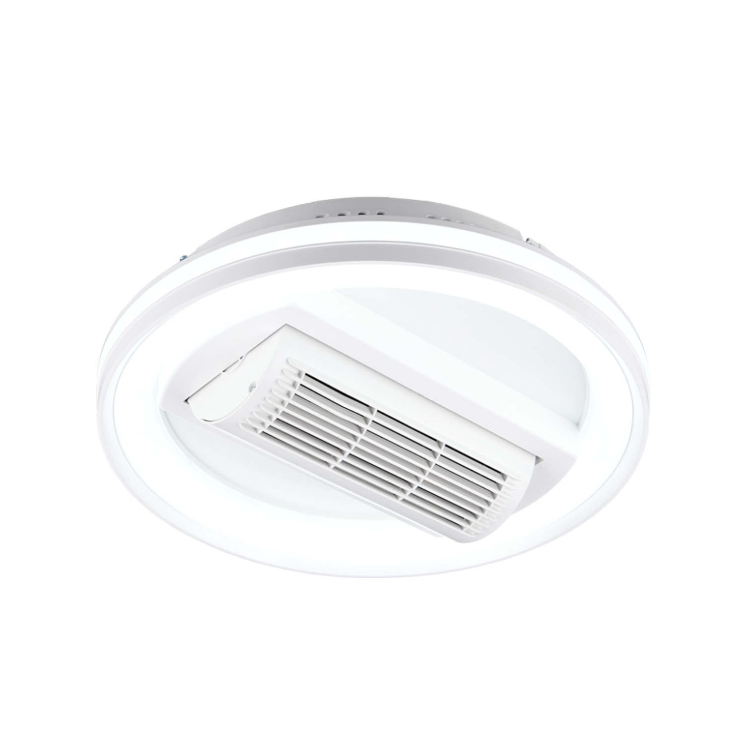 Fantiluxe Oskar Ventilador de techo, Ø48 cm, Mando a distancia, Blanco