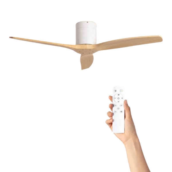 Cool Breeze William Ventilador de techo con luz, Ø132cm cm, Mando a distancia, Blanco