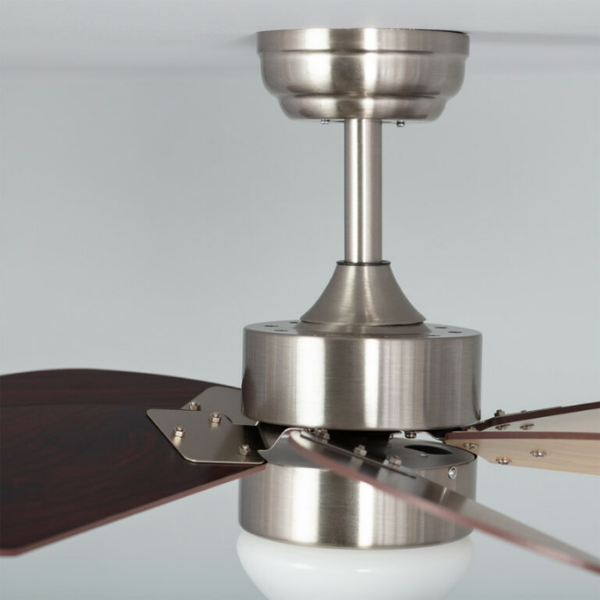 Orejo Ventilador de techo, ØØ81cm cm, Mando a distancia, aspecto madera