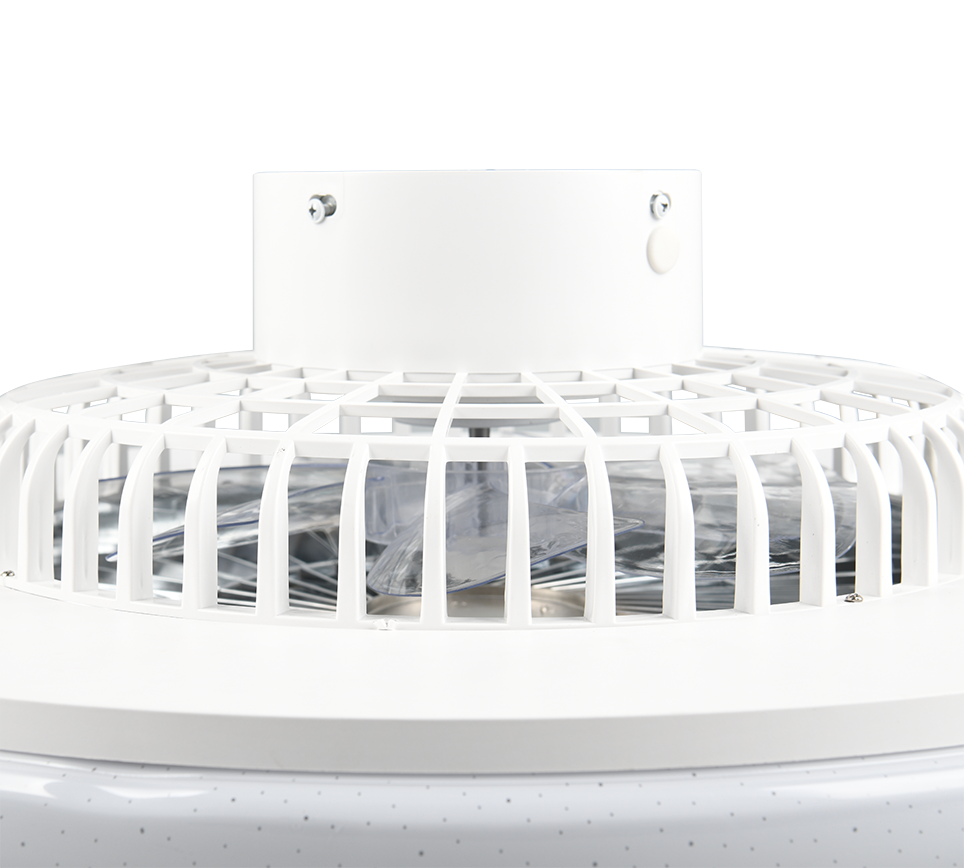 Fantiluxe Agnes Ventilador de techo, Ø58 cm, Mando a distancia, Cromo