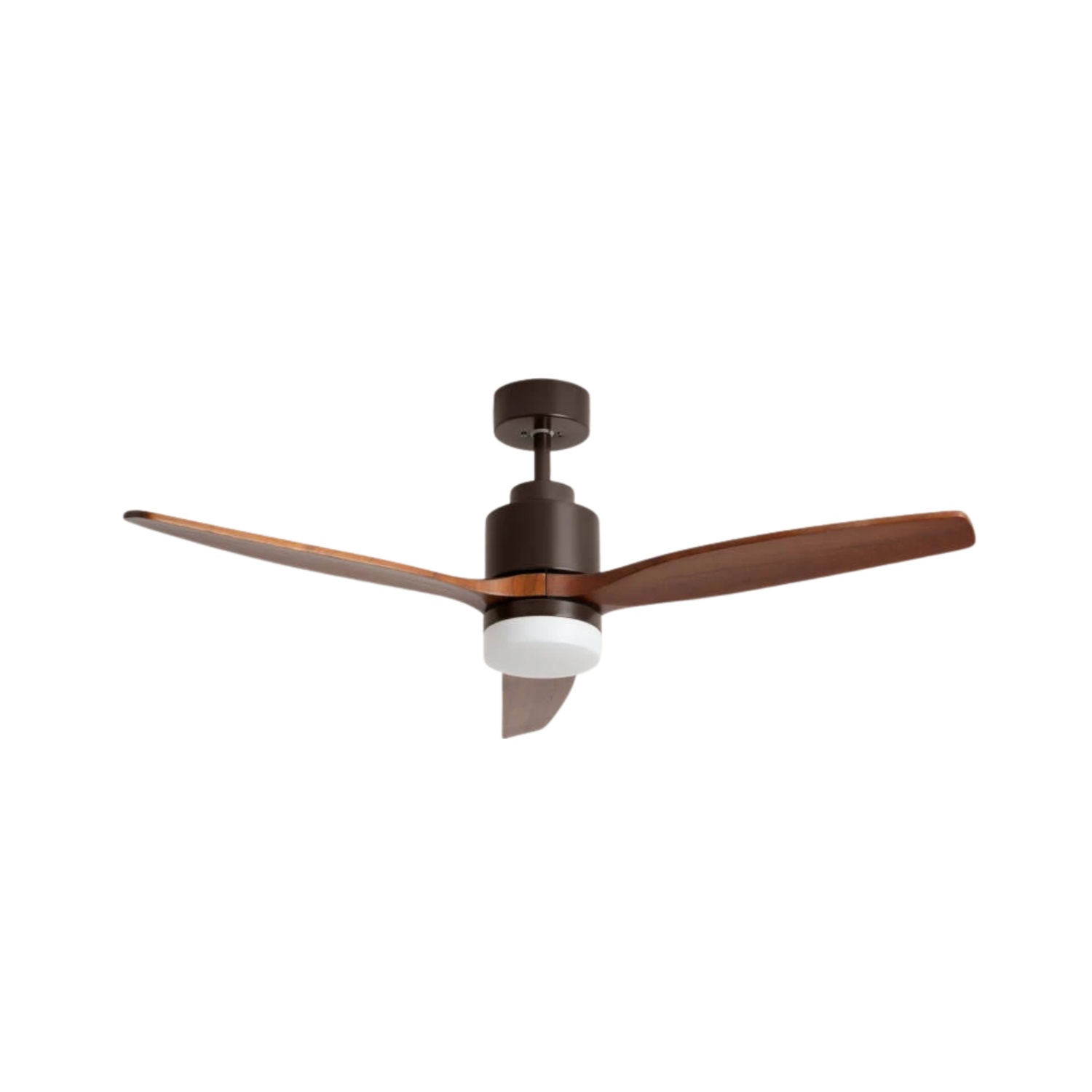 Fantiluxe Tarek Ventilador de techo, Ø132 cm, Mando a distancia, Marrón / aspecto madera oscura