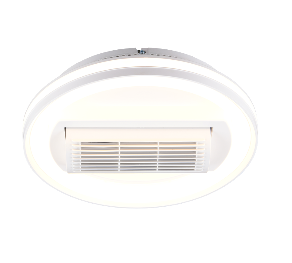 Fantiluxe Oskar Ventilador de techo, Ø48 cm, Mando a distancia, Blanco