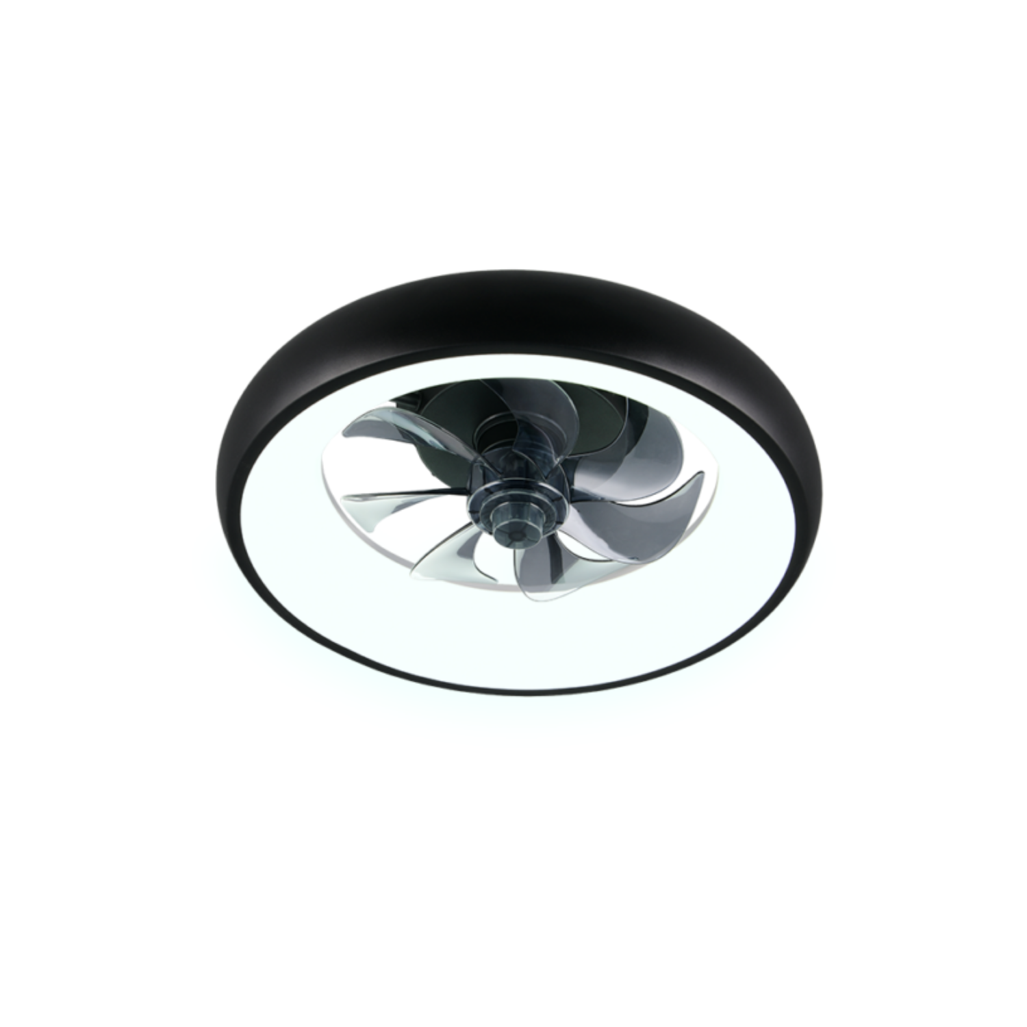 Fantiluxe Saga Ventilador de techo, Ø40 cm, Mando a distancia, Negro