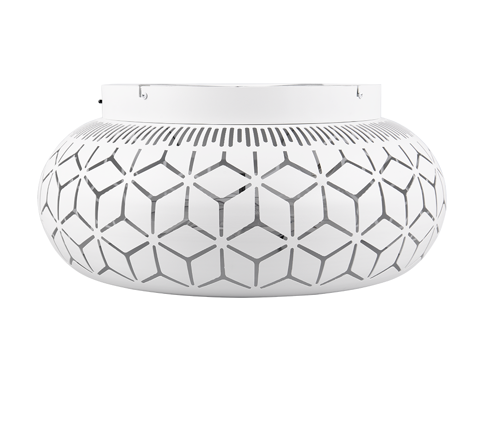 Fantiluxe Kasper Ventilador de techo, Ø50 cm, Mando a distancia, Blanco