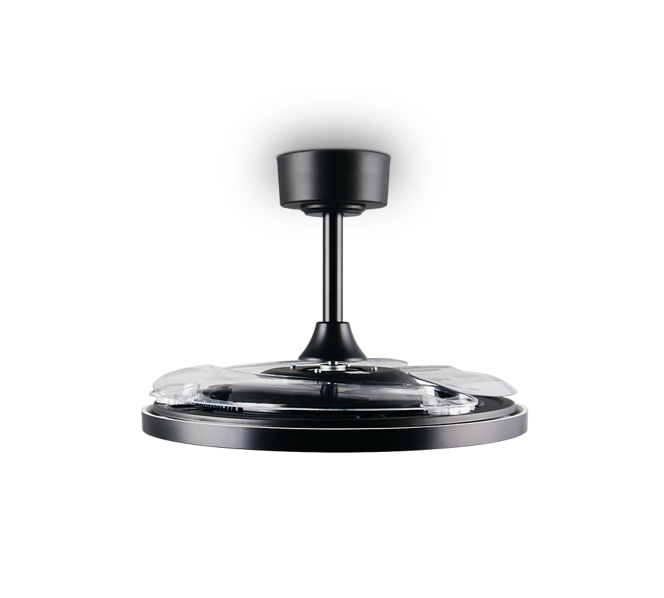 Fantiluxe Soren Ventilador de techo, Ø106 cm, Mando a distancia, Negro