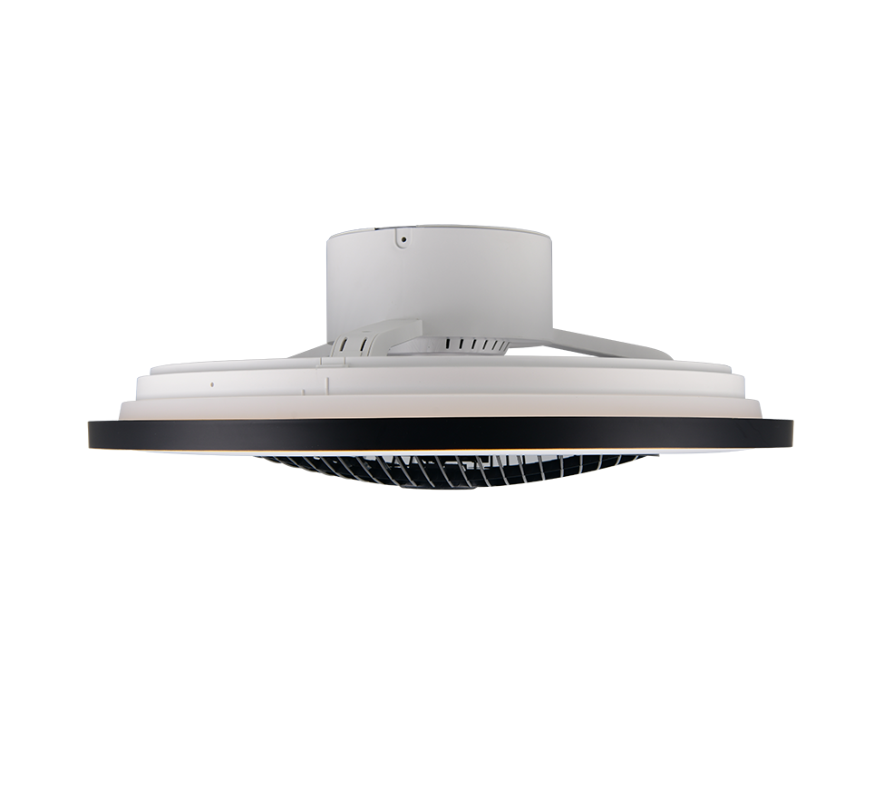 Fantiluxe Tilde Ventilador de techo, Ø55 cm, Mando a distancia, Negro / Oro