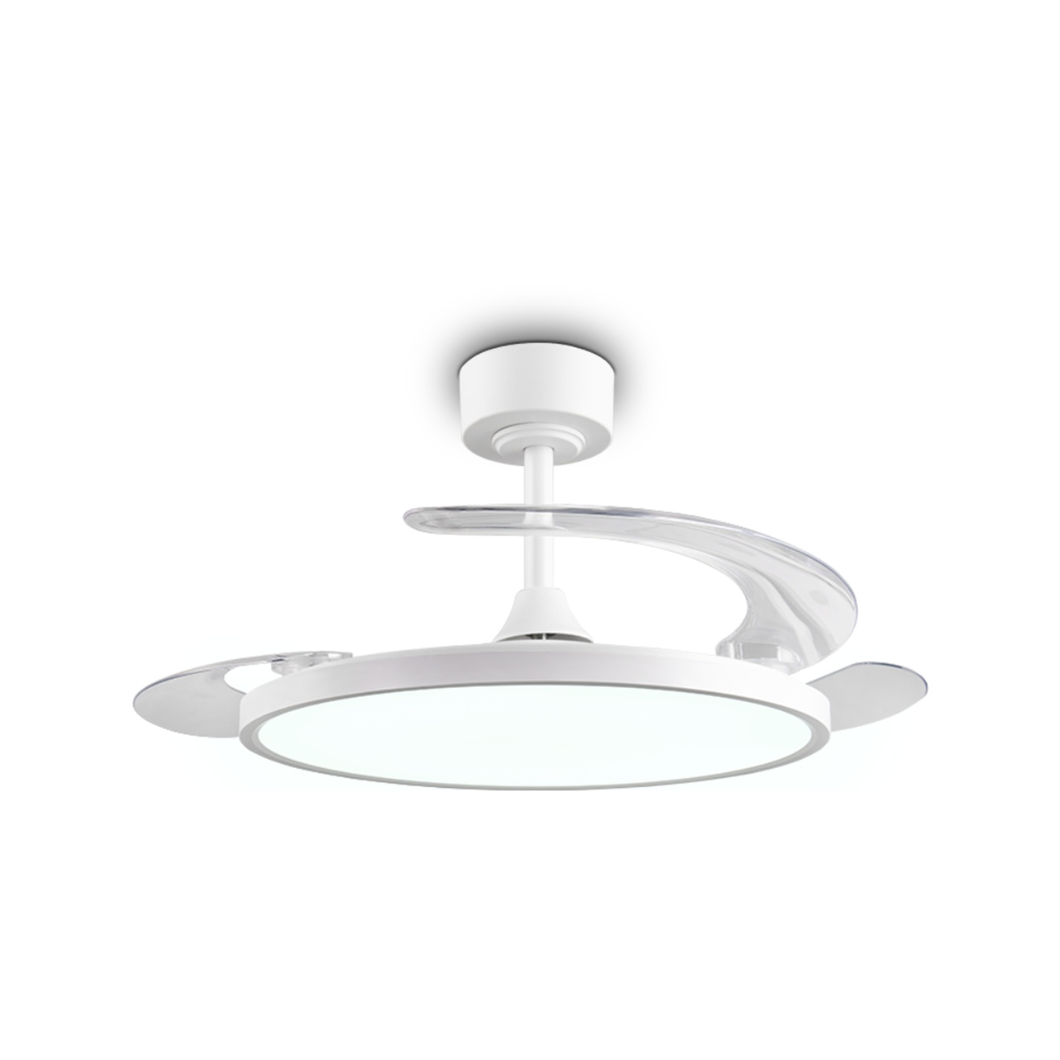 Fantiluxe Soren Ventilador de techo, Ø106,5 cm, Mando a distancia, Blanco