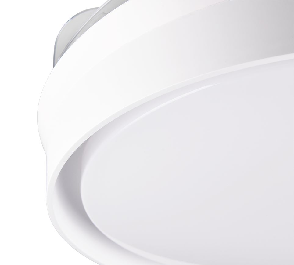 Fantiluxe Ivar Ventilador de techo, Ø106 cm, Mando a distancia, Blanco