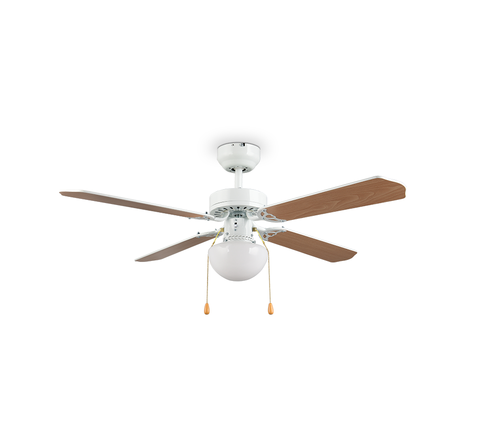 Fantiluxe Jonas Ventilador de techo, Ø106,5 cm, Mando a distancia, Blanco