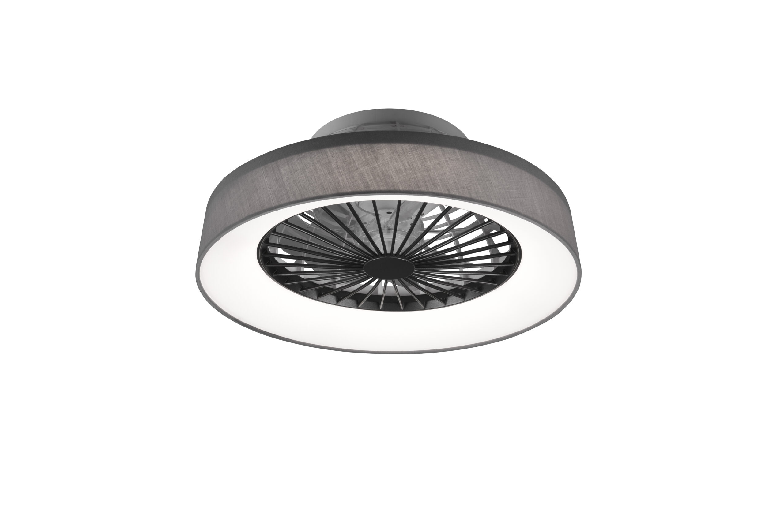Fantiluxe Fersend Ventilador de techo, Ø48,5 cm, Mando a distancia, Gris