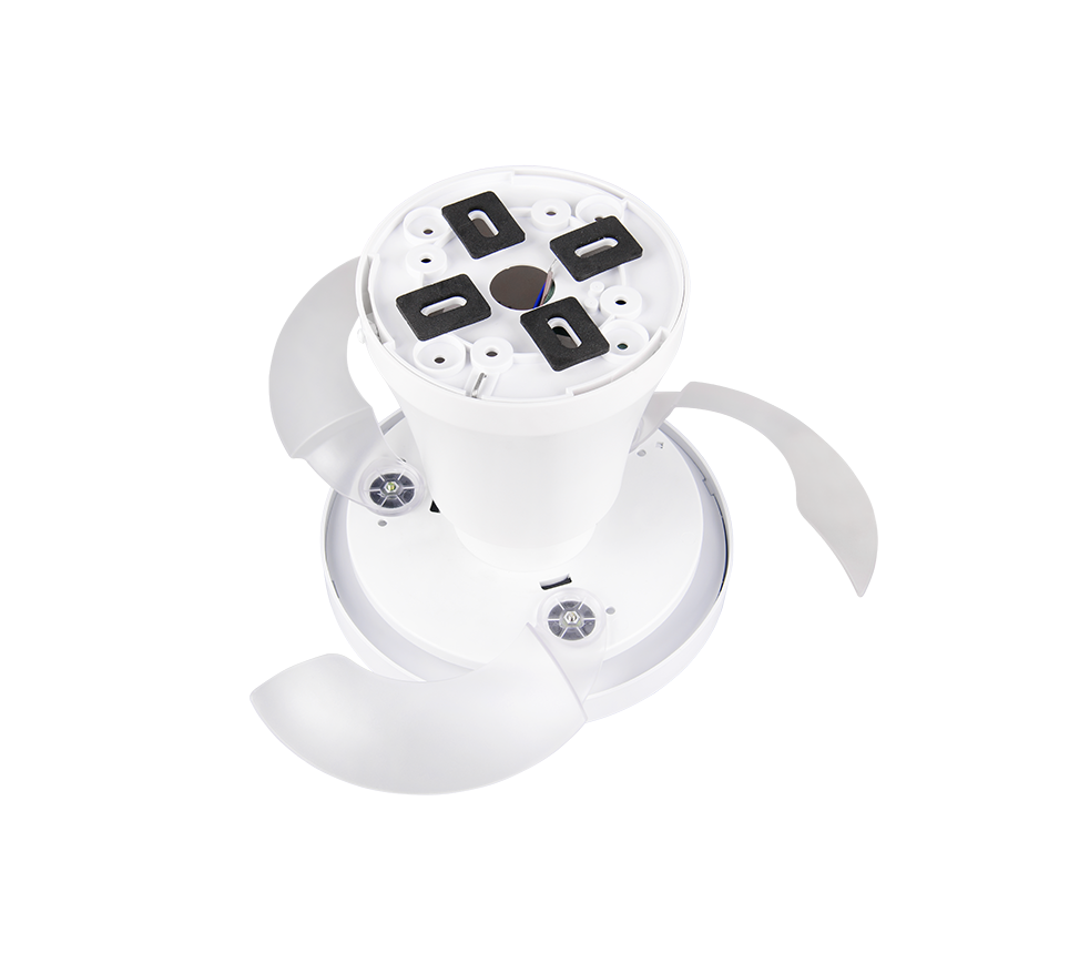 Fantiluxe Kasper Ventilador de techo, Ø41 cm, Mando a distancia, Blanco