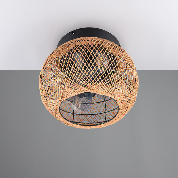 Cool Breeze Sander Ventilador de techo con luz, ØØ50cm cm, Mando a distancia, Marrón