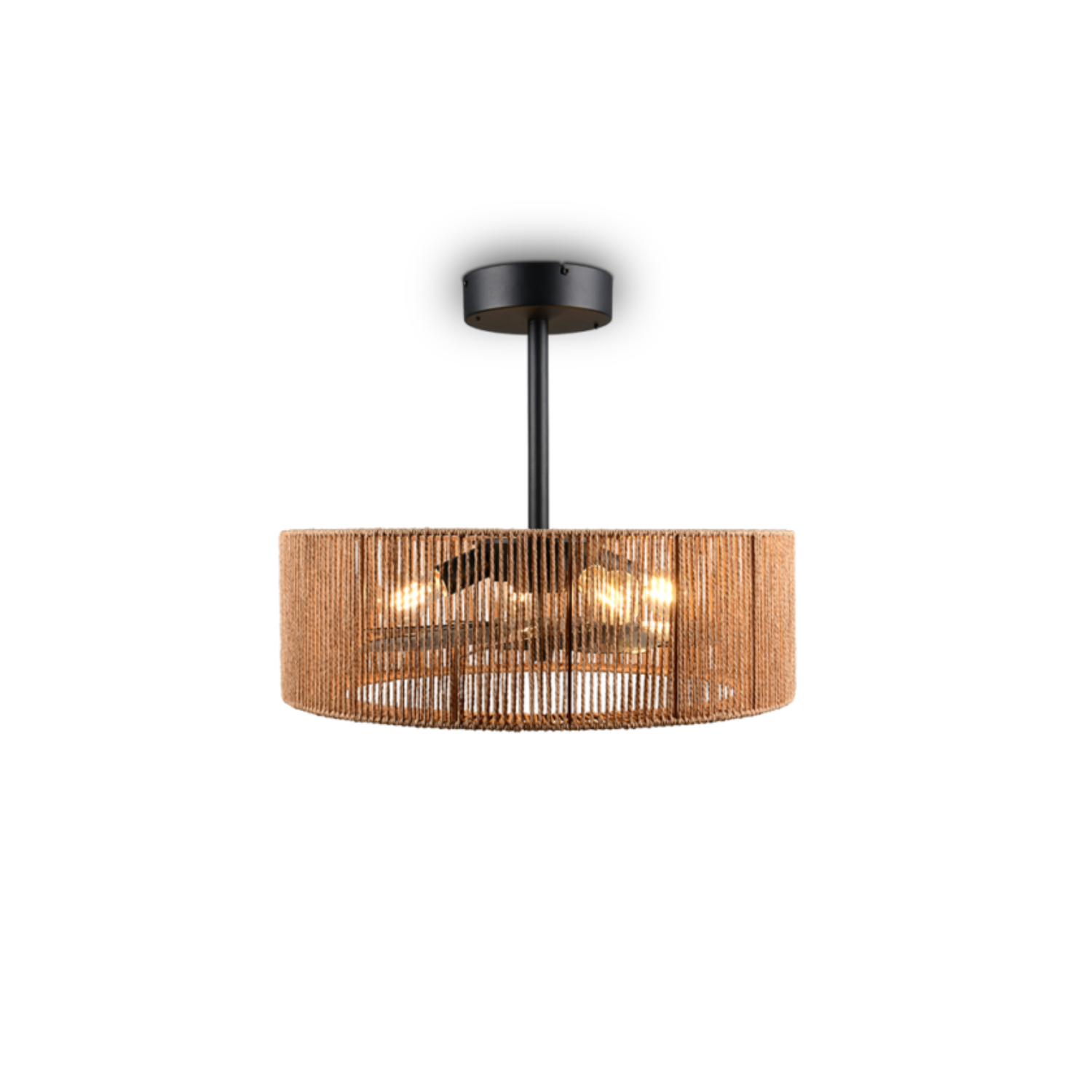 Fantiluxe Wilma Ventilador de techo, Ø61 cm, Mando a distancia, aspecto madera