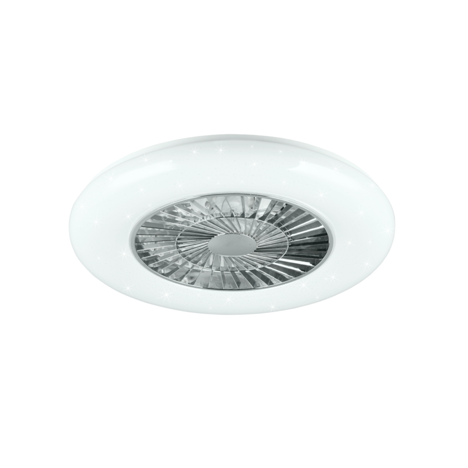 Fantiluxe Agnes Ventilador de techo, Ø58 cm, Mando a distancia, Cromo
