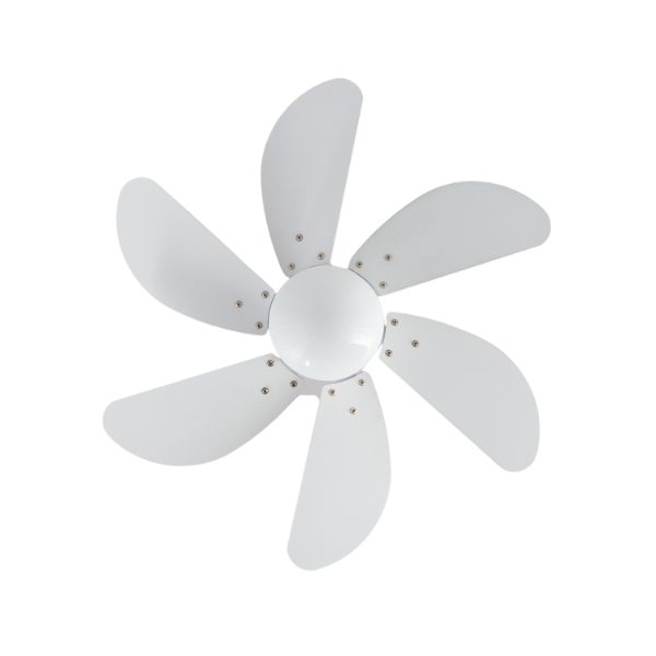 Fantiluxe Orejo Ventilador de techo, ØØ81cm cm, Mando a distancia, Blanco