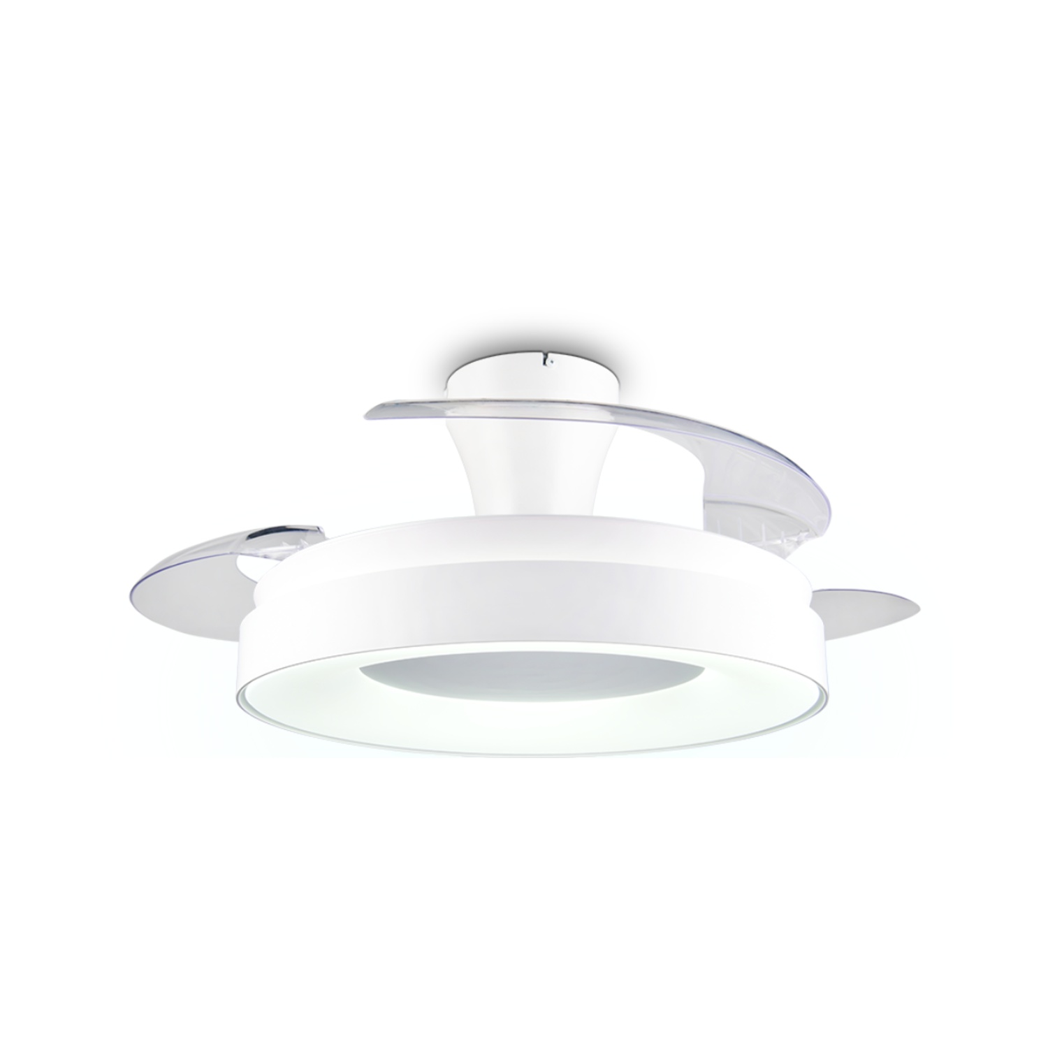 Fantiluxe Karin Ventilador de techo, Ø106 cm, Mando a distancia, Blanco