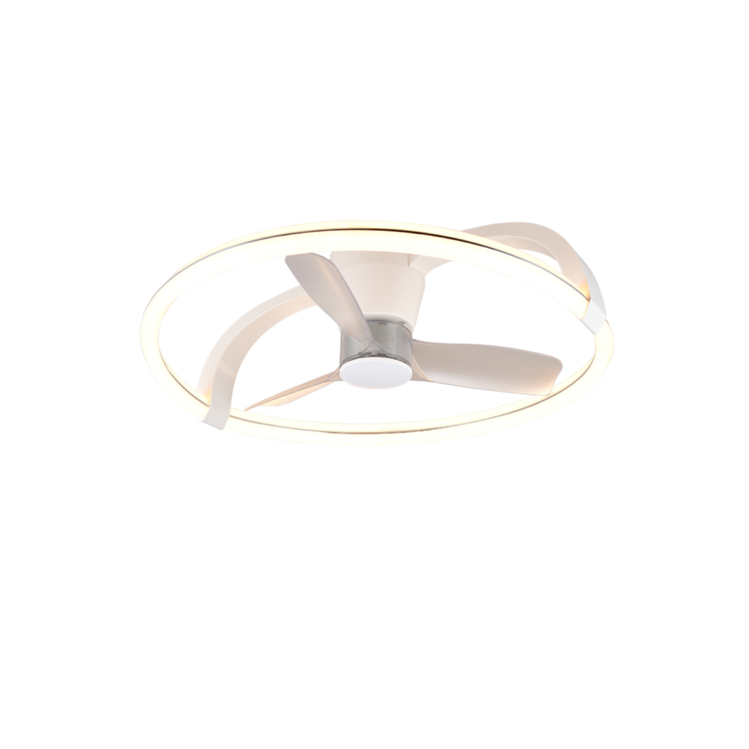 Fantiluxe Astrid Ventilador de techo, Ø73,5 cm, Mando a distancia, Blanco