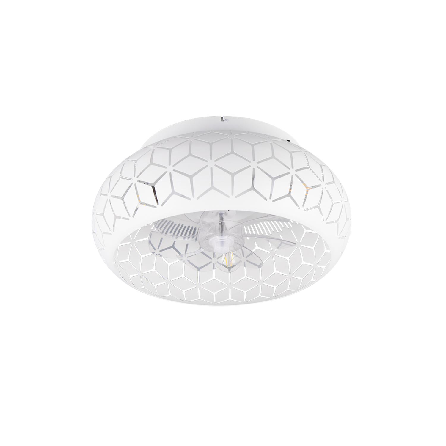 Fantiluxe Kasper Ventilador de techo, Ø50 cm, Mando a distancia, Blanco