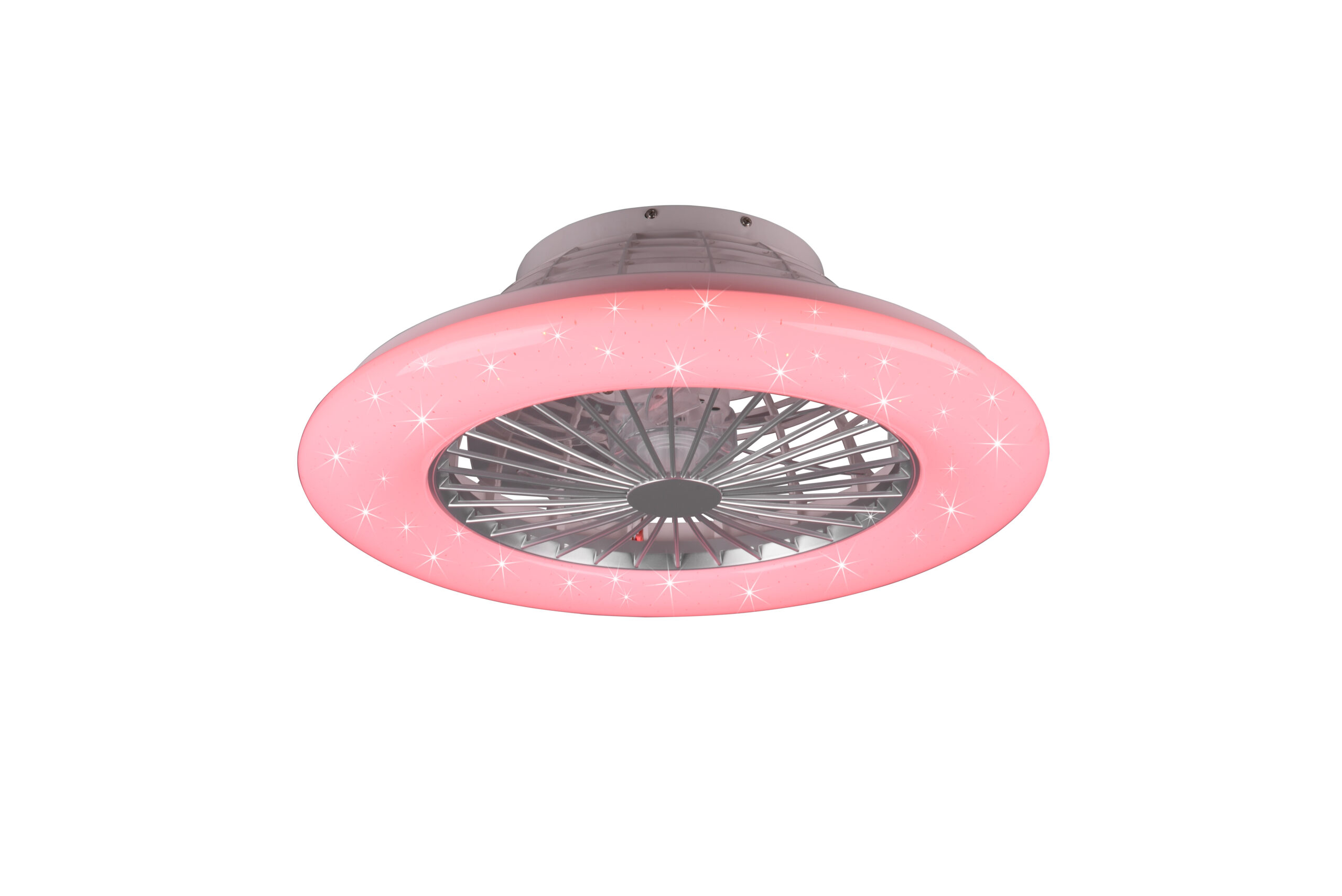 Fantiluxe Strulsand Ventilador de techo, Ø49 cm, Mando a distancia, Cromo